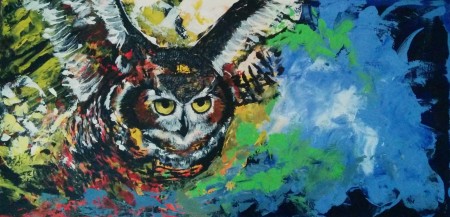 Owlsome: Brown Flying Owl I